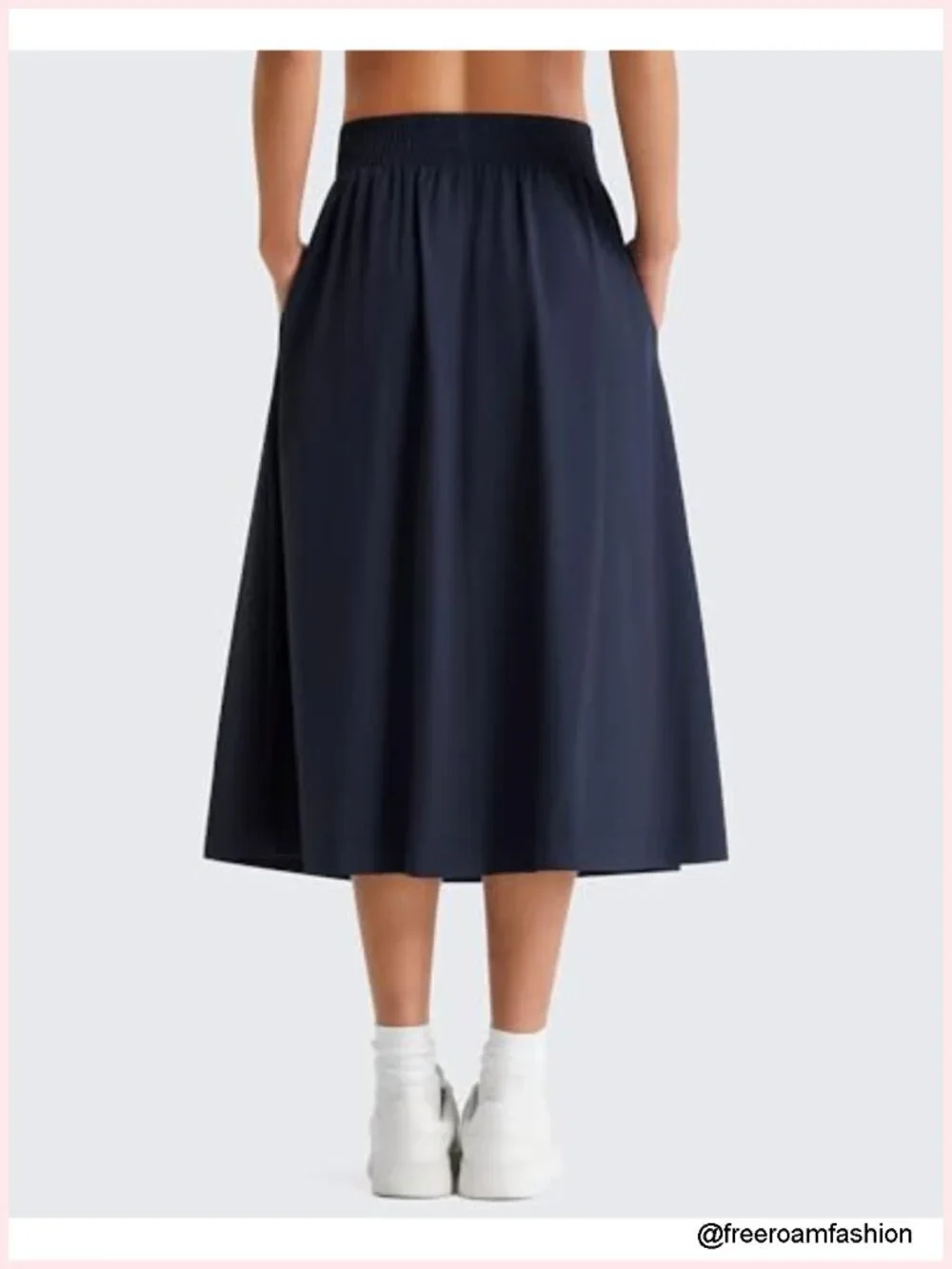 High Waisted Midi Skirt 29